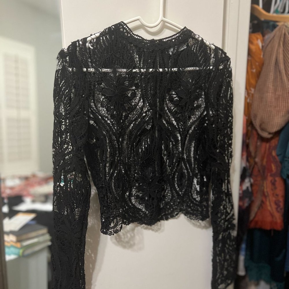 Black Lace Top